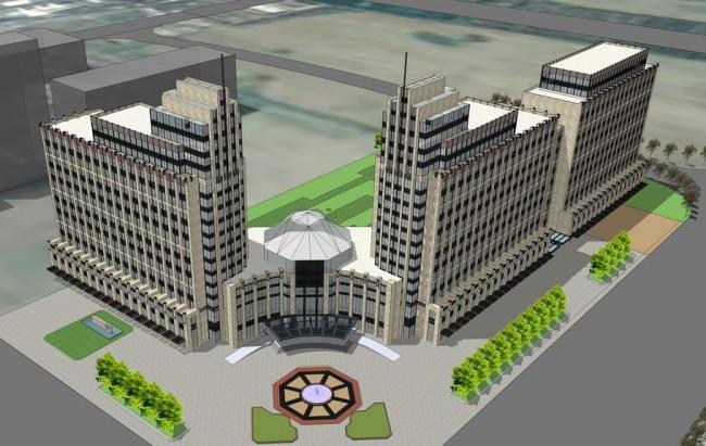 Modern Multi-Story Twin Hotel Model | Urban Mixed-Use High-Rise Design in SketchUp