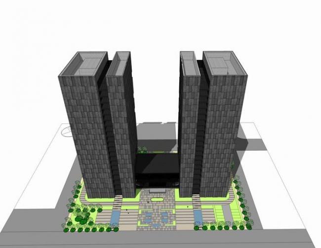 SketchUp Hotel and Office Building Models | Modern High-Rise & SOHO Style Designs