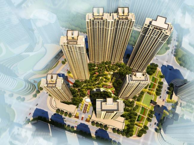 Modern High-Rise Residential Complex in SketchUp: Contemporary Building Design