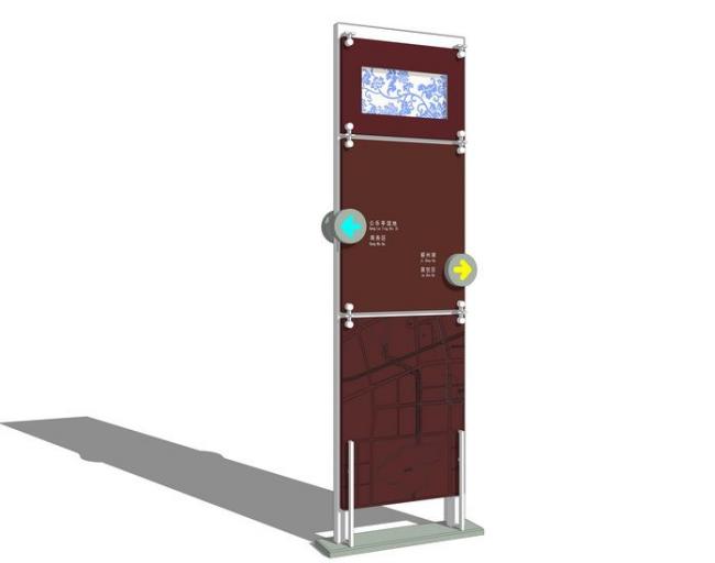 Modern SketchUp Materials for Signage and Wayfinding Components