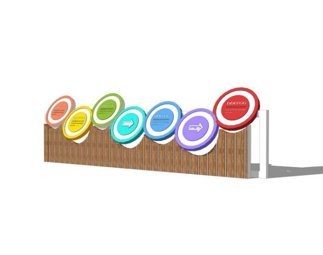 Modern SketchUp Materials for Signage and Wayfinding Design