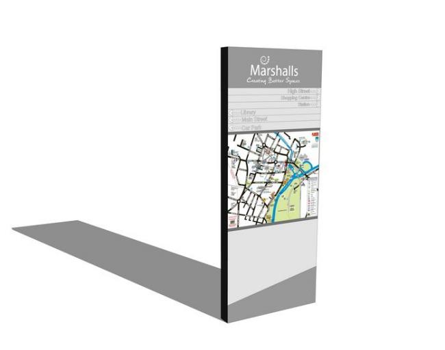 Modern SketchUp Materials for Signage and Wayfinding Components