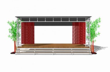 SketchUp Model: Outdoor Stage and Intimate Theater Design-BIM WORLD