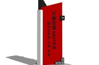 Modern SketchUp Materials for Signage and Wayfinding Components-BIM WORLD