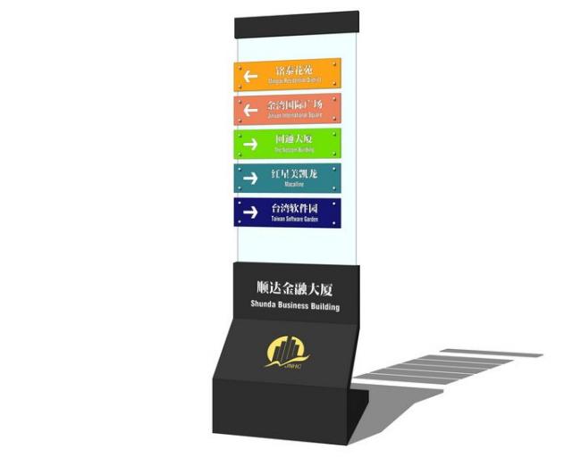 Modern SketchUp Materials for Signage and Wayfinding Design