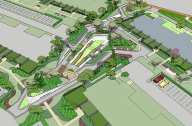 Modern Landscape Design for Residential Communities: Corridor and Seating in SketchUp-BIM WORLD