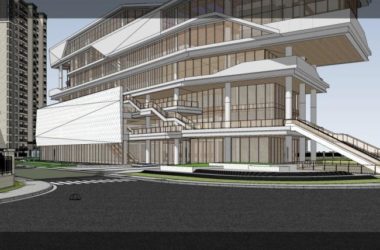 Modern Multi-Story Community Activity Center | SketchUp Cultural Architecture Model-BIM WORLD