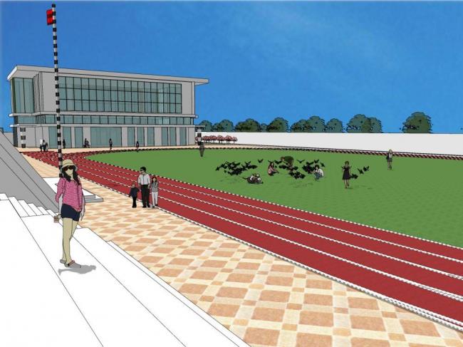 Modern Multi-Story Elementary School Model in SketchUp