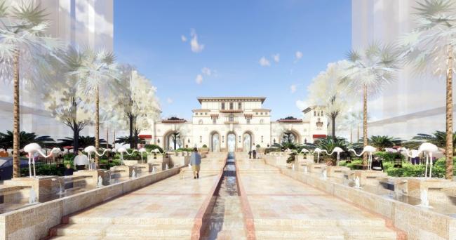 SketchUp Landscape Design: Classical Mediterranean Community Entrance