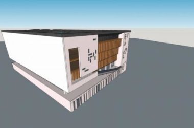 SketchUp Cultural Model: Multi-Story Library Featuring New Chinese Architectural Style-BIM WORLD