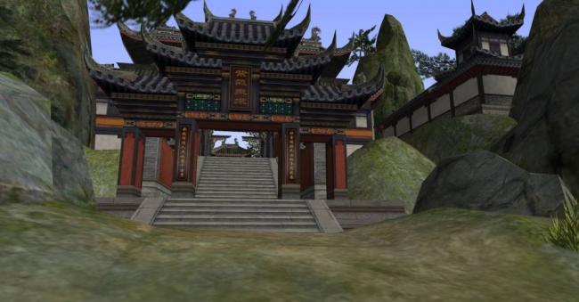 SketchUp Model of Ancient Multi-Story Chinese Architecture for Game Scenes