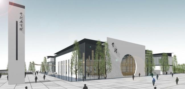 SketchUp Business Model: Multi-Story Clubhouse and Commercial Building in Chinese Style