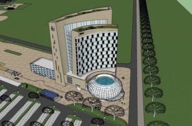 Modern High-Rise Hotel and Office Building Model in SketchUp-BIM WORLD