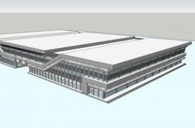 Sketchu Industrial Building: Modern Multi-Story Factory Architecture-BIM WORLD