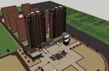 SketchUp Residential Models: High-Rise Buildings with Commercial Spaces in Neoclassical Style-BIM WORLD