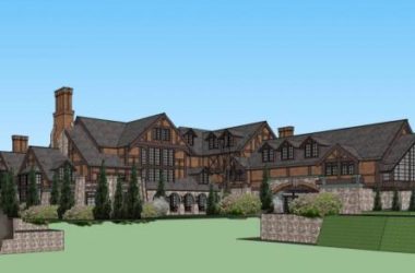SketchUp Multi-Story British Castle-Style Resort Hotel Model | Classic Star-Rated Design-BIM WORLD