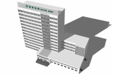 Modern High-Rise Office Building Model in SketchUp-BIM WORLD