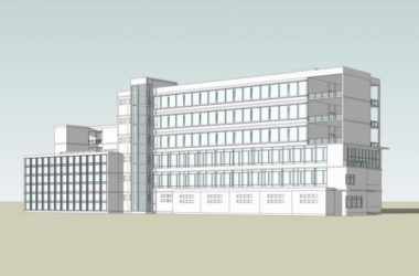 Modern Multi-Story Office Building Model in SketchUp-BIM WORLD