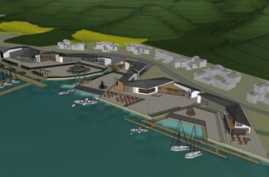 SketchUp Cultural Model: Modern Single-Story Water Activity Center and Urban Landscape Design-BIM WORLD