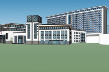 SketchUp Hospital Models: Small and High-Rise Medical Buildings in Modern Chinese Style-BIM WORLD