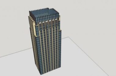 Neoclassical High-Rise Office Building SketchUp Model-BIM WORLD