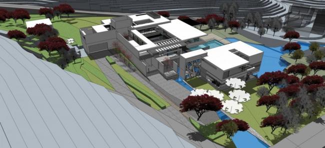 SketchUp Business Models: Multi-Story Clubhouse, Resort, Landscape, Dam, Commercial Building, and Modern Designs