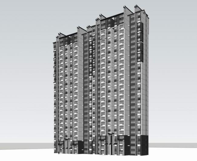 SketchUp Residential Models: High-Rise Buildings in Modern Chinese Style