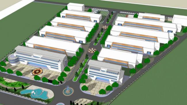 Sketchu Industrial Complex | Multi-Story Factory with Office Spaces in Modern Design