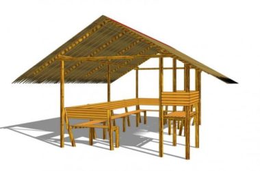SketchUp Model: New Chinese Corridor and Oriental Zen Pavilion-BIM WORLD