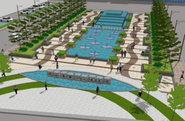Modern Landscape Design for Hospital Front Square | SketchUp Model-BIM WORLD