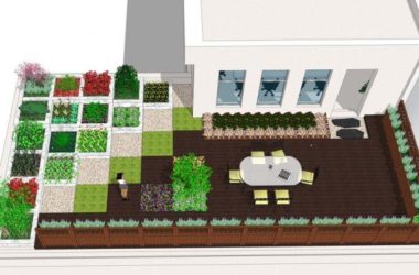 Modern Courtyard Landscape Design with SketchUp Model-BIM WORLD
