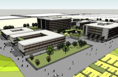 Modern Multi-Story Office Building Model in SketchUp-BIM WORLD