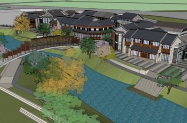 SketchUp Business Models: Multi-Story Commercial Buildings, Ancient Towns, Parks, Bridges, Dams, and Chinese Architecture-BIM WORLD