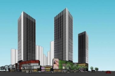 SketchUp Complex Model: Modern High-Rise Commercial Tower with Hotel, Offices, and Retail Podium-BIM WORLD