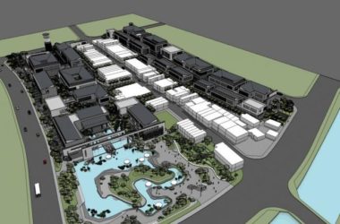 SketchUp Business Model: Multi-Story Commercial Street in Modern Chinese Style-BIM WORLD