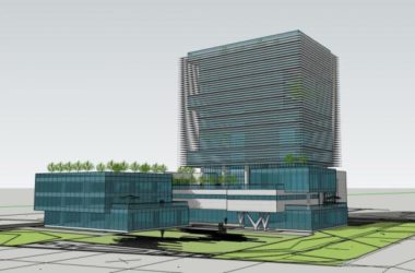 Modern High-Rise Office Building Model in SketchUp-BIM WORLD