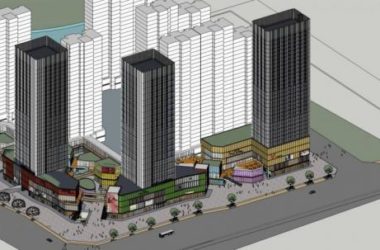 SketchUp Model of a Modern High-Rise Hotel, Office Tower, Shopping Mall, and Commercial Podium Complex-BIM WORLD