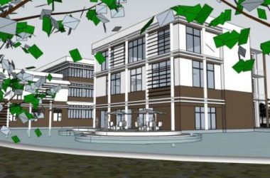 SketchUp Business Model: Multi-Story Clubhouse and Modern Commercial Building Design-BIM WORLD