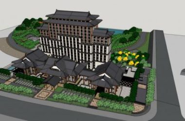 Nanhu Deshenghe Hotel: A Chinese-Style High-Rise Office and Hotel Model in SketchUp-BIM WORLD