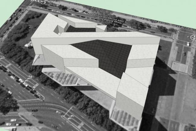 Modern Multi-Story Art Museum Design | SketchUp School Model of Cultural Architecture