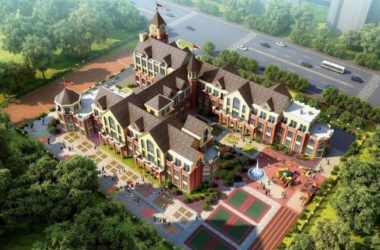 British-Style Multi-Story Kindergarten Model | Classical Educational Architecture in SketchUp-BIM WORLD