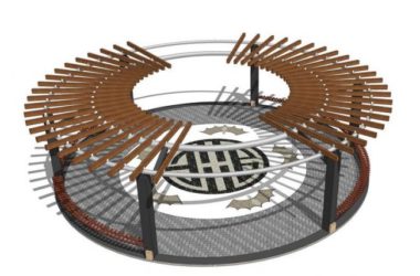 SketchUp Material Models for Corridors in Modern Chinese Style-BIM WORLD
