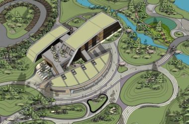 Modern Multi-Story Tourist Service Center with Entertainment and Leisure Facilities | SketchUp Cultural Model-BIM WORLD