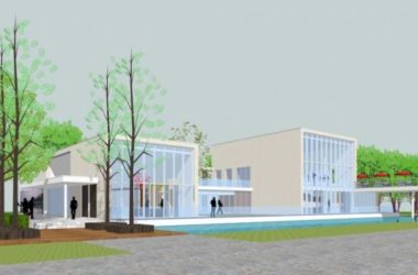 SketchUp Business Model: Modern Multi-Story Sales Office, Clubhouse, and Commercial Building Design-BIM WORLD