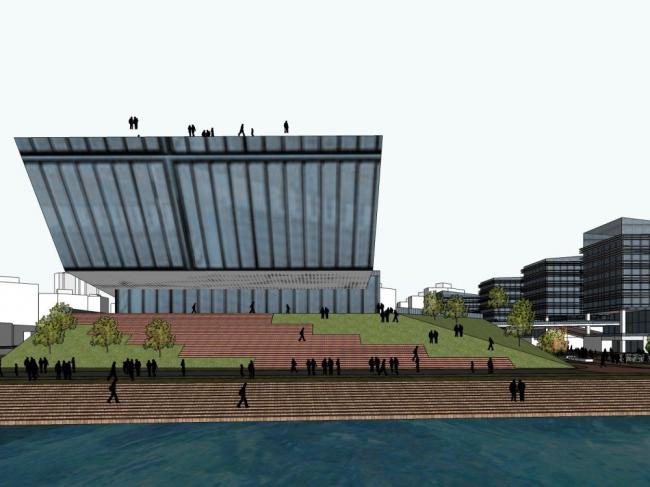 Sketchu Industrial Building: Modern Multi-Story Industrial Park with Office Spaces