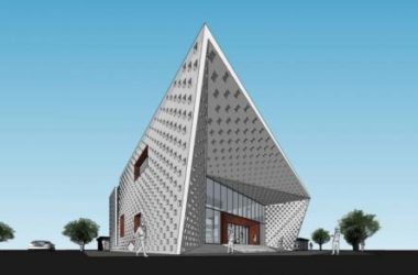SketchUp Business Model: Modern Multi-Story Commercial Club with Futuristic Design-BIM WORLD
