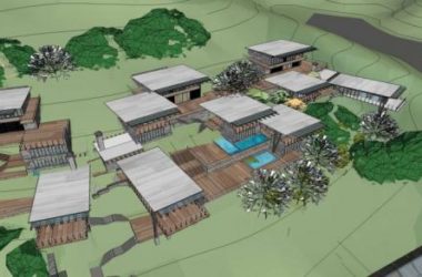 Meihong Xindu Resort Hotel: Modern Multi-Story Mountain Villa SketchUp Model-BIM WORLD