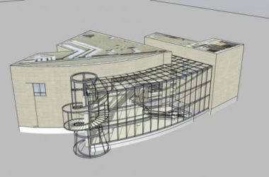 Modern Multi-Story Museum: A SketchUp Cultural Architecture Model-BIM WORLD