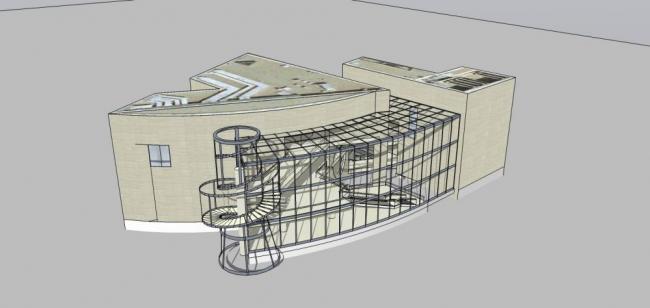 Modern Multi-Story Museum: A SketchUp Cultural Architecture Model