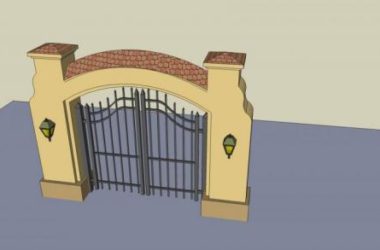 SketchUp Material Models: European-Style Architectural Components and Courtyard Doors-BIM WORLD